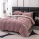 Велюровое постельное белье плюш микрофибра евро Соты Colorful Home 200х230 розовое 2094540933 фото 1