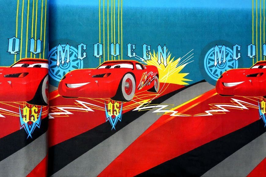 Дитяча постільна білизна бязь GOLD LUX 145х215 полуторна Lightning McQueen 2 2853193383 фото