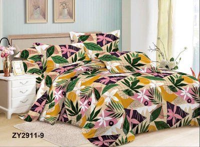 Постільна білизна бязь 3D PREMIUM двоспальна Tropicana | Двоспальний комплект 1794778598 фото