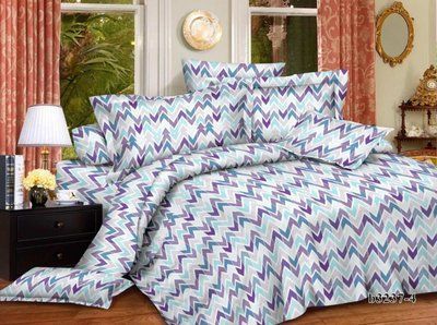 Постільна білизна бязь 3D PREMIUM євро Zigzag | Євро комплект 1866935402 фото