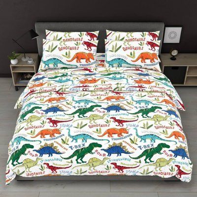 Дитяча постільна білизна бязь GOLD LUX 150х220 полуторна Dinosaurs 2931565648 фото
