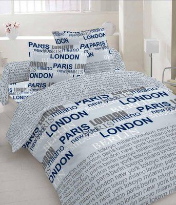 Постільна білизна бязь GOLD LUX євро London | Євро комплект 2522150662 фото