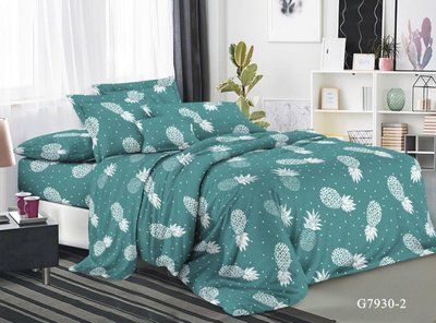 Постельное белье бязь 3D PREMIUM евро Pineapple | Евро комплект 1973597710 фото