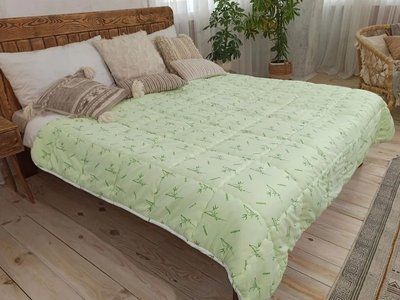 Ковдра зимова з бамбуковим волокном Bamboo тепла двоспальна 180х220 см &plusmn;5% мікрофібра Україна 1477892015 фото