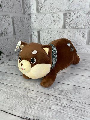 Игрушка подушка плед 3 в 1 Собачка Milka коричневая 2000734907 фото