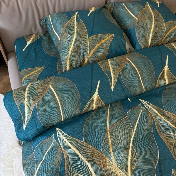 Постельное белье жатка креп двуспальное Tropical elegance | Двуспальный комплект 2957683379 фото