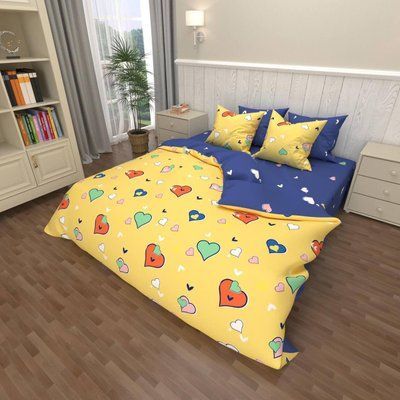 Дитяча постільна білизна бязь GOLD LUX 150х220 полуторна Love 1429921093 фото
