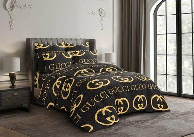 Постільна білизна бязь GOLD LUX двоспальна Gucci | Двоспальний комплект 2628328842 фото
