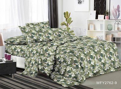 Постільна білизна бязь 3D PREMIUM євро Feuilles | Євро комплект 1726287791 фото