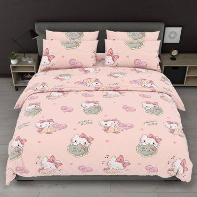 Дитяча постільна білизна бязь GOLD LUX 150х220 полуторна Hello Kitty 3 2931501417 фото