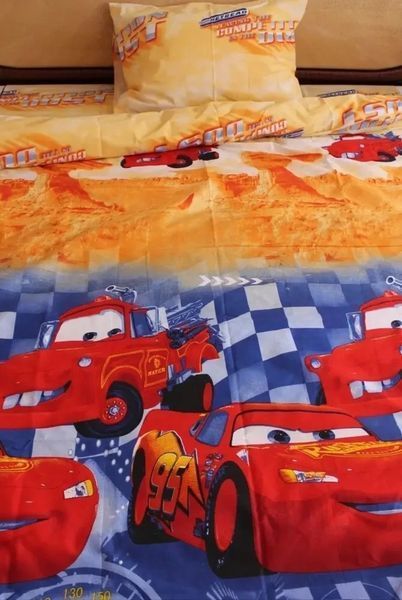 Детское постельное белье бязь GOLD LUX 145х215 полуторное Lightning McQueen 2853185790 фото